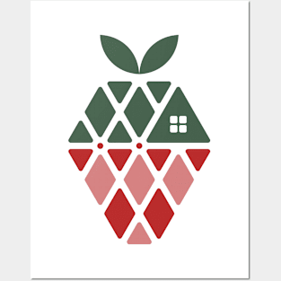 Strawberry artwork Posters and Art